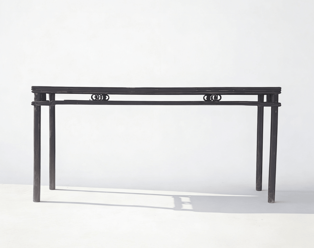 72" Long Antique Elm Console Table - Dyag East