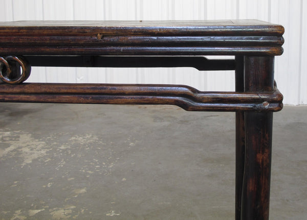 72" Long Antique Elm Console Table - Dyag East