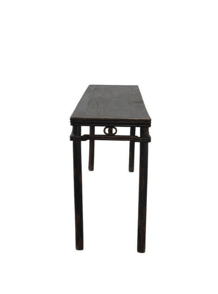 72" Long Antique Elm Console Table - Dyag East