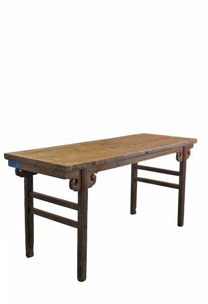 72" Long Elm Wood Console Table - Dyag East