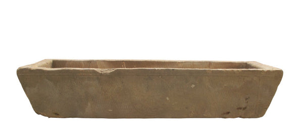 74" Inch Long Hand Chiseled Stone Trough 62 - Dyag East