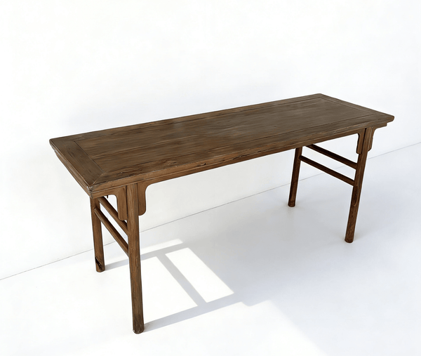 75" Long Antique Chinese Painting Table - Dyag East