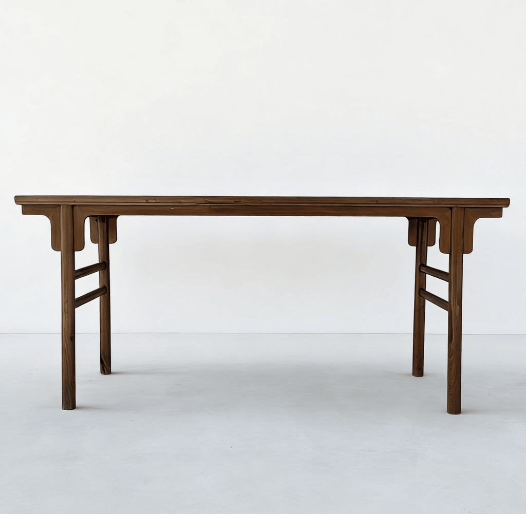 75" Long Antique Chinese Painting Table - Dyag East