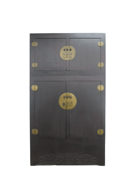 8 Feet Tall Antique Chinese Compound Cabinet - Dyag East