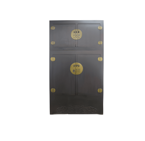 8 Feet Tall Antique Chinese Compound Cabinet - Dyag East