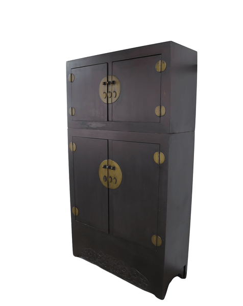 8 Feet Tall Antique Chinese Compound Cabinet - Dyag East