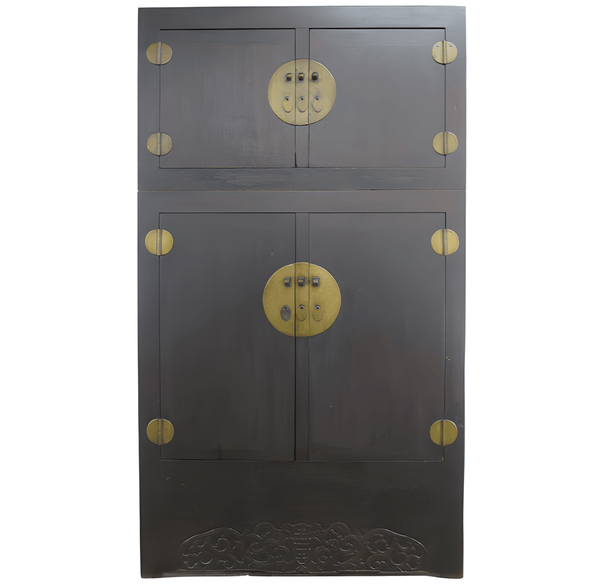 8 Feet Tall Antique Chinese Compound Cabinet - Dyag East