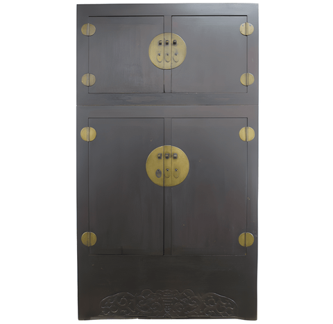 8 Feet Tall Antique Chinese Compound Cabinet - Dyag East