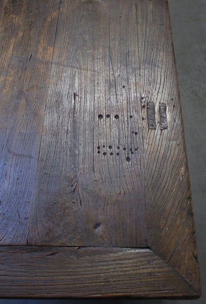 81" Long Vintage Solid Elm Wood Bench - Dyag East