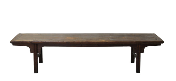 81" Long Vintage Solid Elm Wood Bench - Dyag East