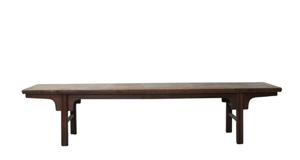 81" Long Vintage Solid Elm Wood Bench - Dyag East