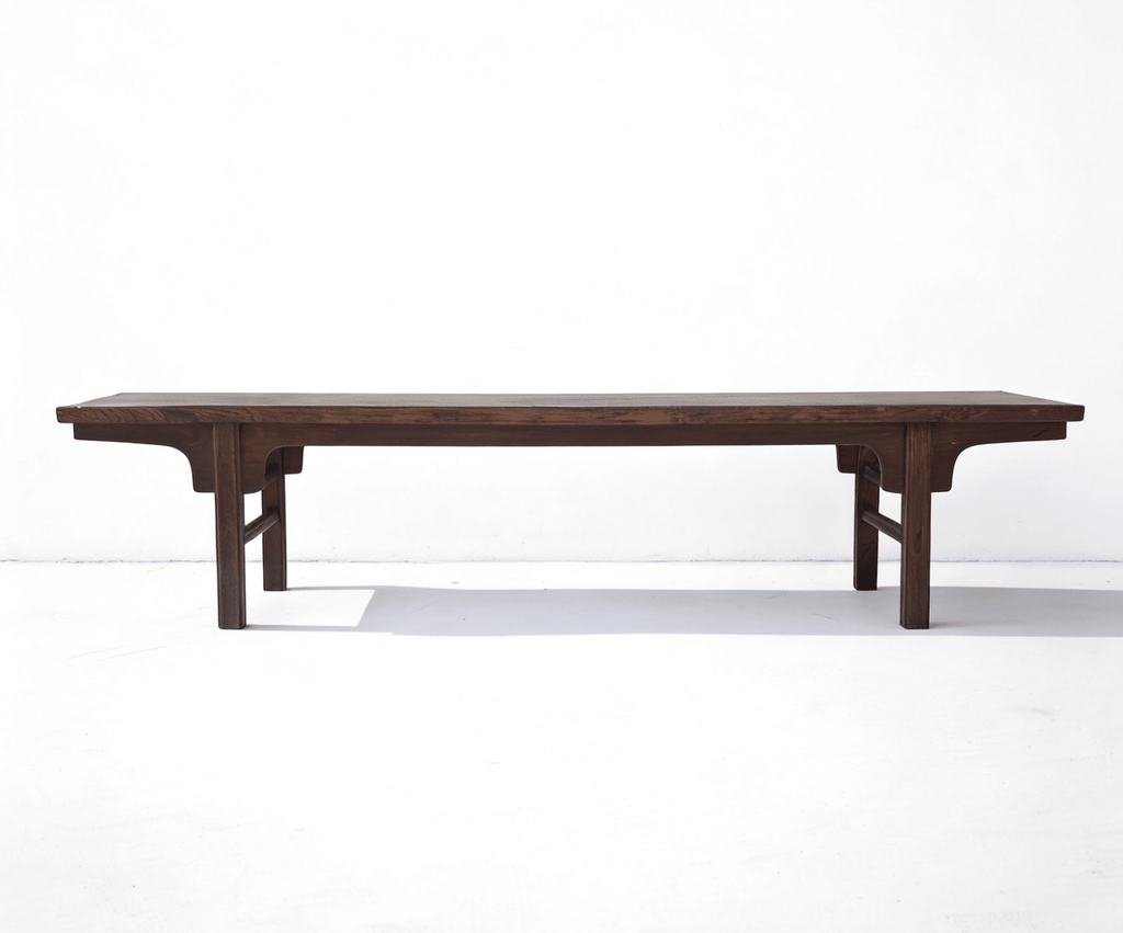 81" Long Vintage Solid Elm Wood Bench - Dyag East