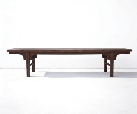 81" Long Vintage Solid Elm Wood Bench - Dyag East