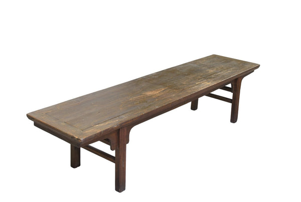 81" Long Vintage Solid Elm Wood Bench - Dyag East