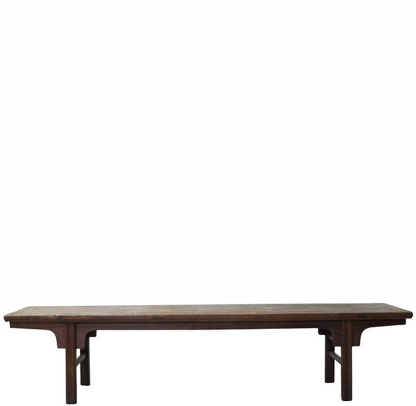 81" Long Vintage Solid Elm Wood Bench - Dyag East