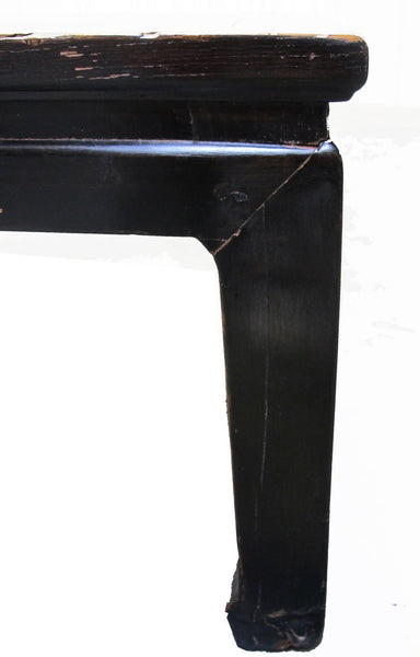 82" Long Black Vintage Solid Elm Bench - Dyag East