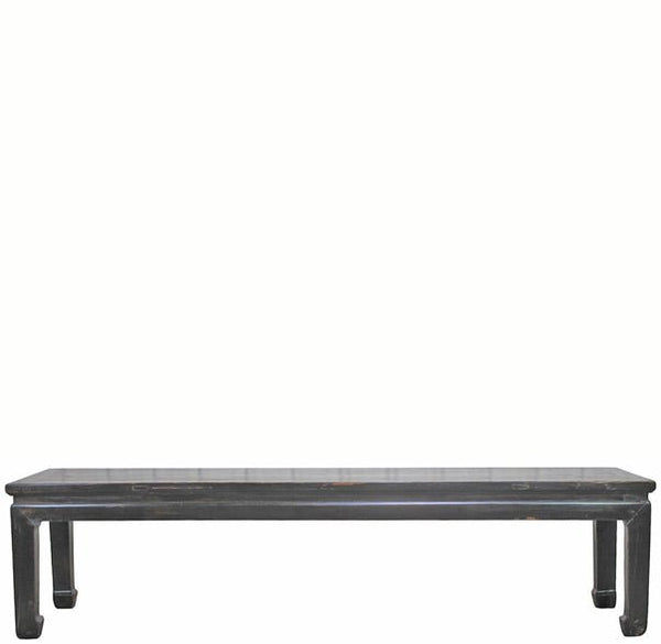 82" Long Black Vintage Solid Elm Bench - Dyag East