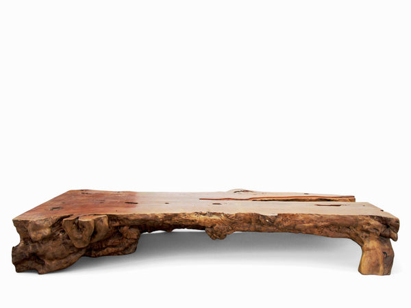 86 Inch Long Large One Slab Lychee Burl Coffee Table - Dyag East