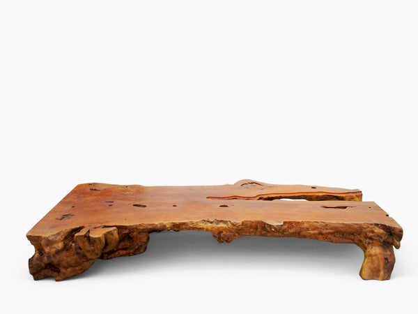 86 Inch Long Large One Slab Lychee Burl Coffee Table - Dyag East