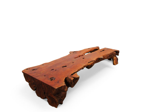 86 Inch Long Large One Slab Lychee Burl Coffee Table - Dyag East