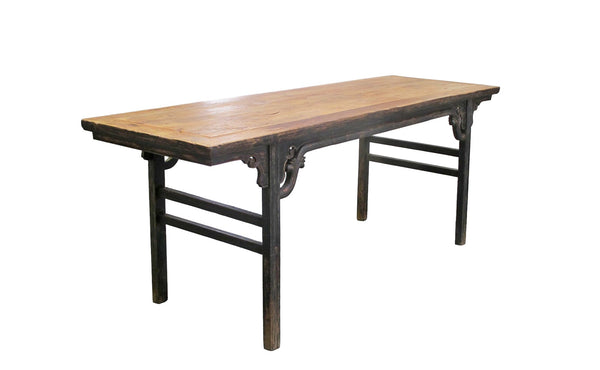 86" Long Antique Chinese Painting Table - Dyag East