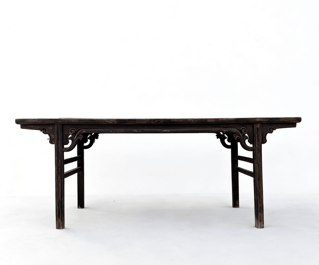 86" Long Antique Chinese Painting Table - Dyag East