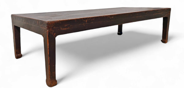 87" Inch Long Antique Brown Coffee Table - Dyag East