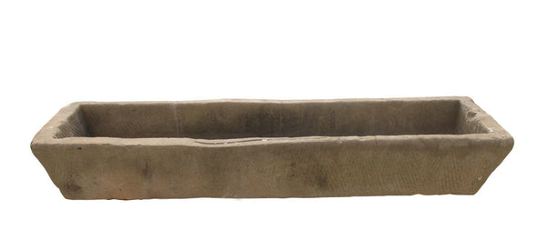 87" Inch Long Hand Chiseled Stone Trough 65 - Dyag East