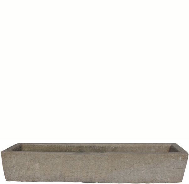 87" Inch Long Hand Chiseled Stone Trough 66 - Dyag East