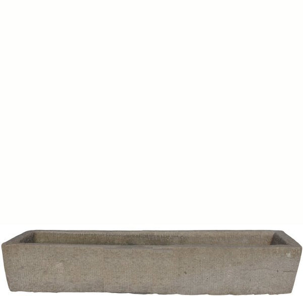 87" Inch Long Hand Chiseled Stone Trough 66 - Dyag East