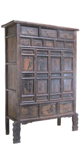 88 Inch Tall Original 16th Century Antique Chinese Cabinet - Dyag East