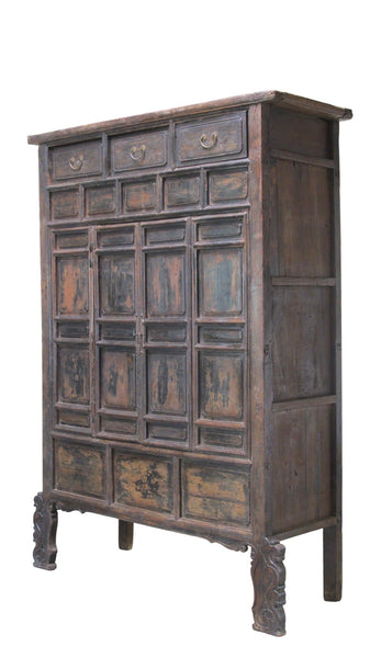 88 Inch Tall Original 16th Century Antique Chinese Cabinet - Dyag East