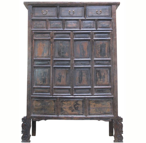 88 Inch Tall Original 16th Century Antique Chinese Cabinet - Dyag East