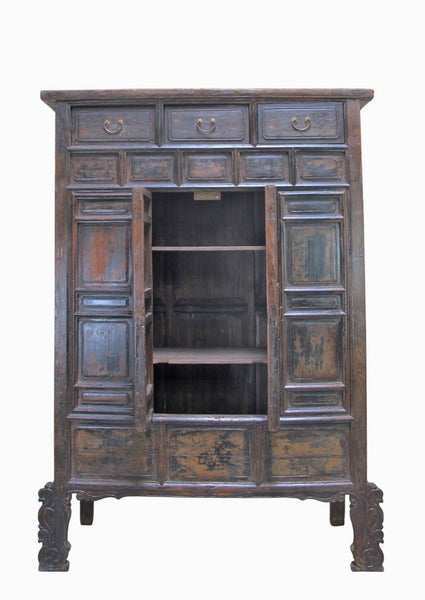 88 Inch Tall Original 16th Century Antique Chinese Cabinet - Dyag East