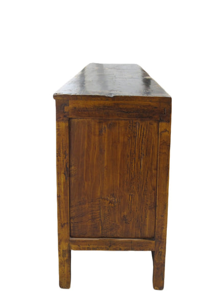 9 Feet Long Hand Painted Antique Asian Sideboard - Dyag East