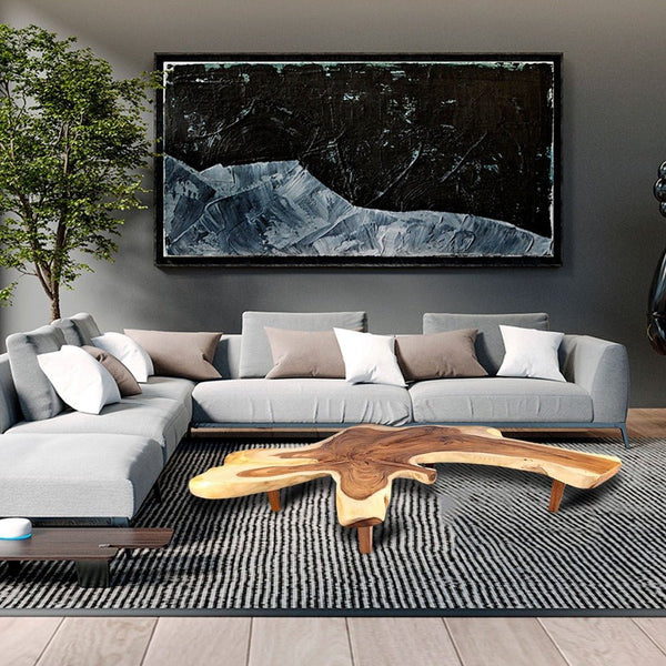 95" Long Free Form One Slab Living Edge Coffee Table 10 - Dyag East