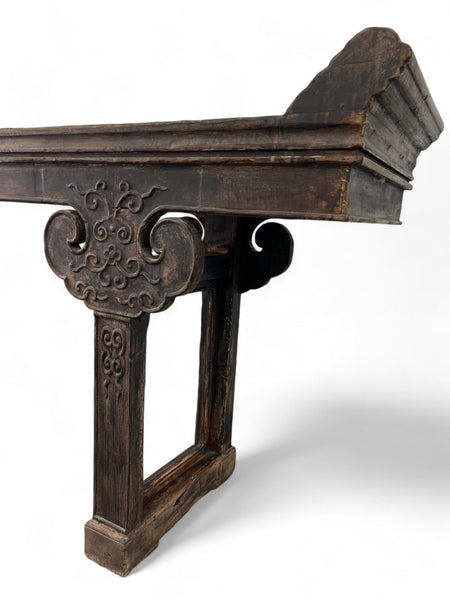 9.7' Feet Long Early 20th Century Antique Chinese Altar Console Table - Dyag East