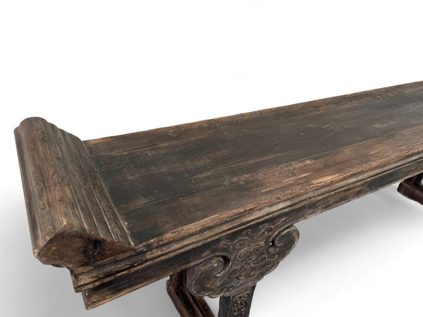 9.7' Feet Long Early 20th Century Antique Chinese Altar Console Table - Dyag East