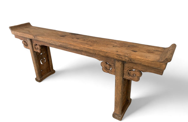 98" Inch Long Antique Chinese Altar Console Table - Dyag East