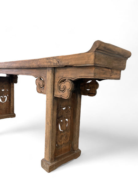 98" Inch Long Antique Chinese Altar Console Table - Dyag East
