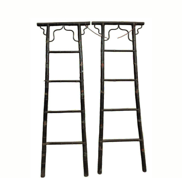 Vintage Hand-Painted Bamboo Ladders