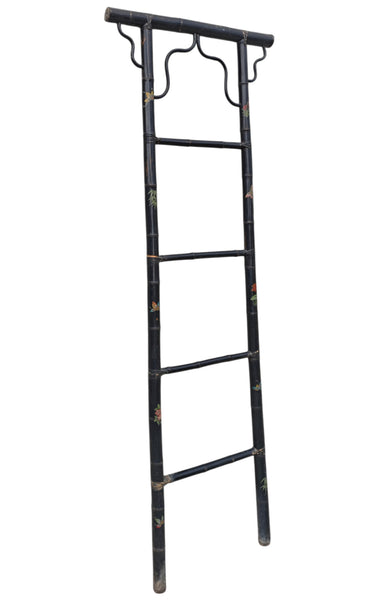Vintage Hand-Painted Bamboo Ladders