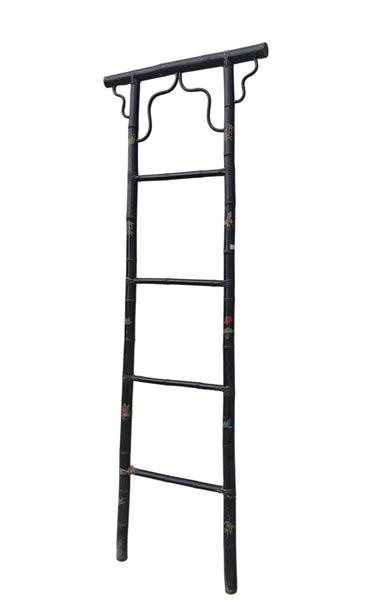 Vintage Hand-Painted Bamboo Ladders