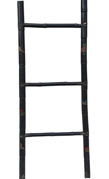 Vintage Hand-Painted Bamboo Ladders