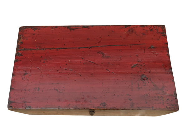 Vintage Chinese Hand-Painted Coffer Box