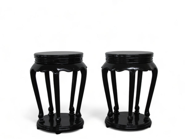 Black Candle Accent Side Table
