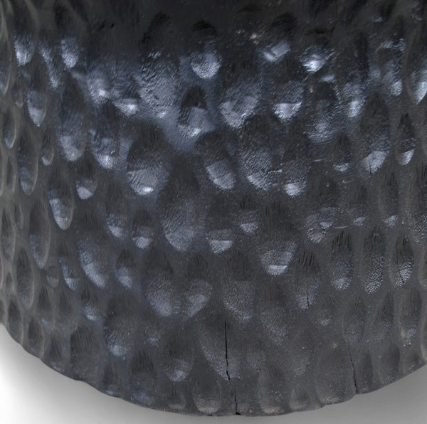 Hand Chiseled Black Accent or Side Table