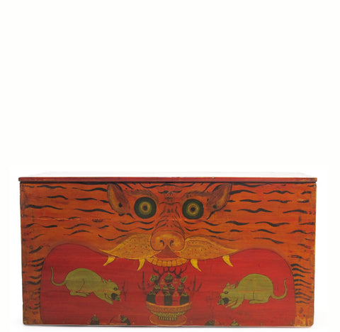 Red Qinghai Accent Trunk Table 1