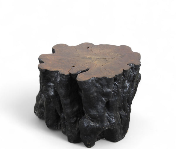 Lychee Living Edge Accent or Side Table or Stool 6