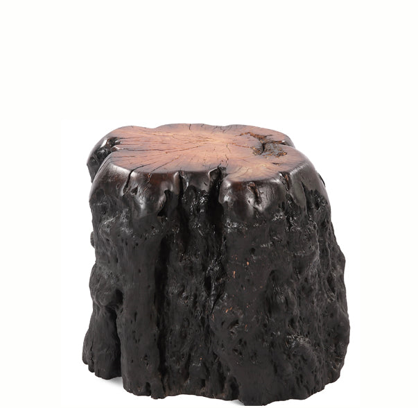 Black Lychee Living Edge Accent or Side Table or Stool 1